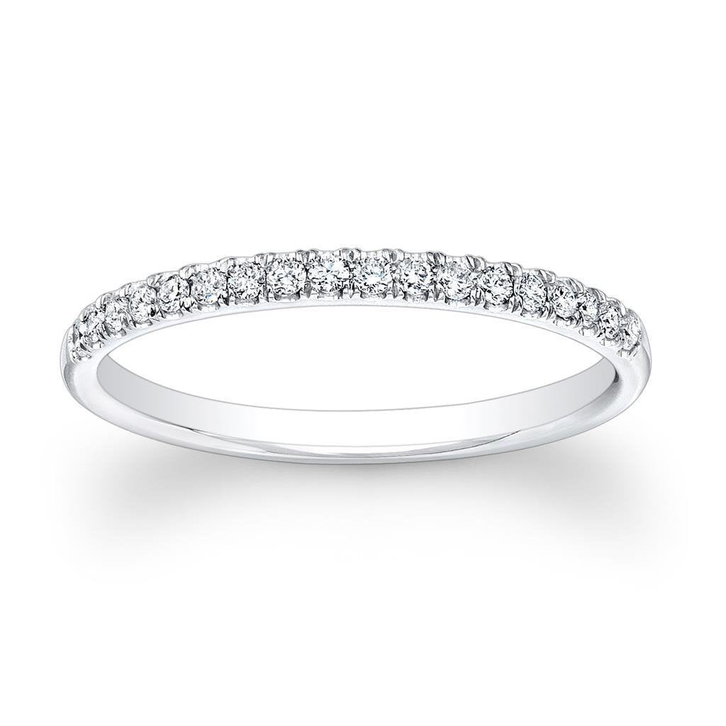 2.70 Ct Round Brilliant Cut Real Diamond Wedding Band 14K White Gold