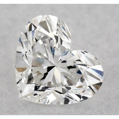 Brilliant Diamond Heart Cut Diamond in Gold – main view