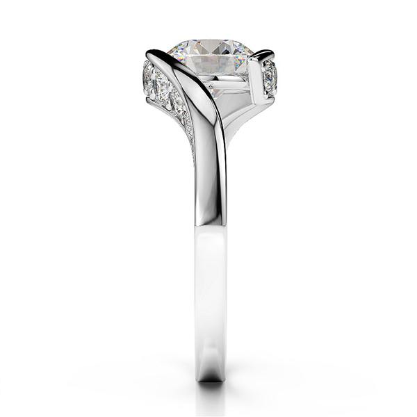 2.75 Carats Sparkling Round Real Natural Earth Mined Diamond Wedding Solitaire Ring White 14K