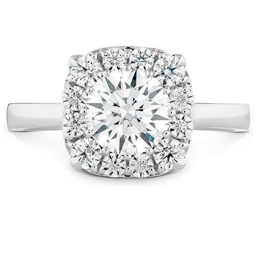 2.80 Ct Round Real Diamond Engagement Halo Ring