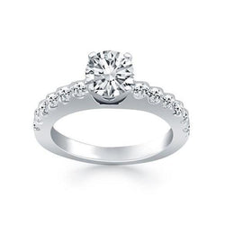 2.85 Carats Genuine Round Diamonds Anniversary Ring With Accents