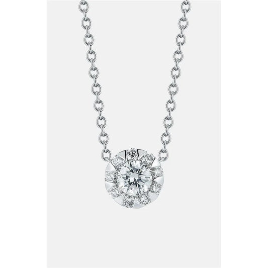 2.85 Ct Gorgeous Round Cut Genuine Diamond Pendant Necklace New