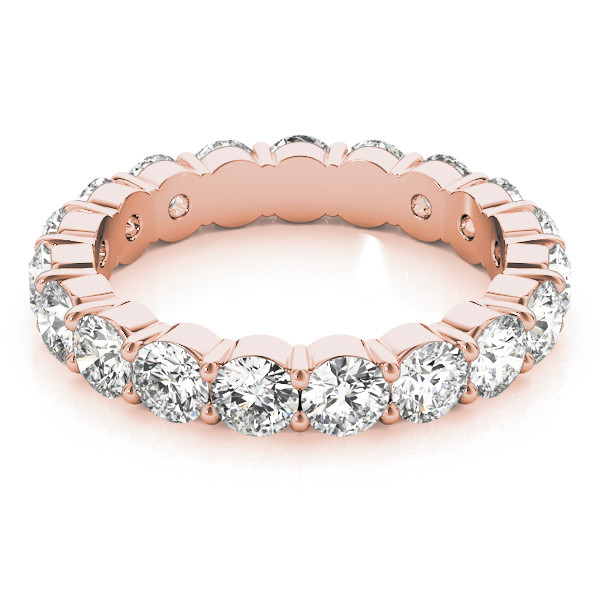 Diamond Eternity Band 0.15-ct 14K Rose Gold – side view
