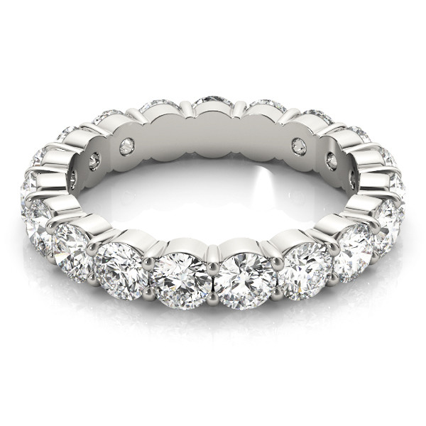 Handcrafted Eternity Band 2.88 ct – side view