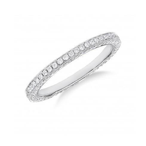 2.90 Carats Round Cut Lab Grown Diamond Wedding Band Jewelry