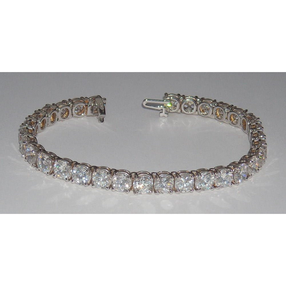 20.15 Ct Large Real Diamond Tennis Bracelet Vs Jewelry 31 Stones - Tennis Bracelet-harrychadent.ca