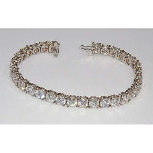 20.15 Ct Large Lab Grown Diamond Tennis Bracelet Vs Jewelry 31 Stones- Tennis Bracelet-harrychadent.ca