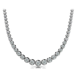 20 Carat Sparkling Genuine Natural Earth Mined Diamond Necklace