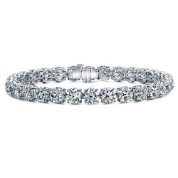 20 Carat Dazzling Round Lab Grown Diamonds Tennis Bracelet