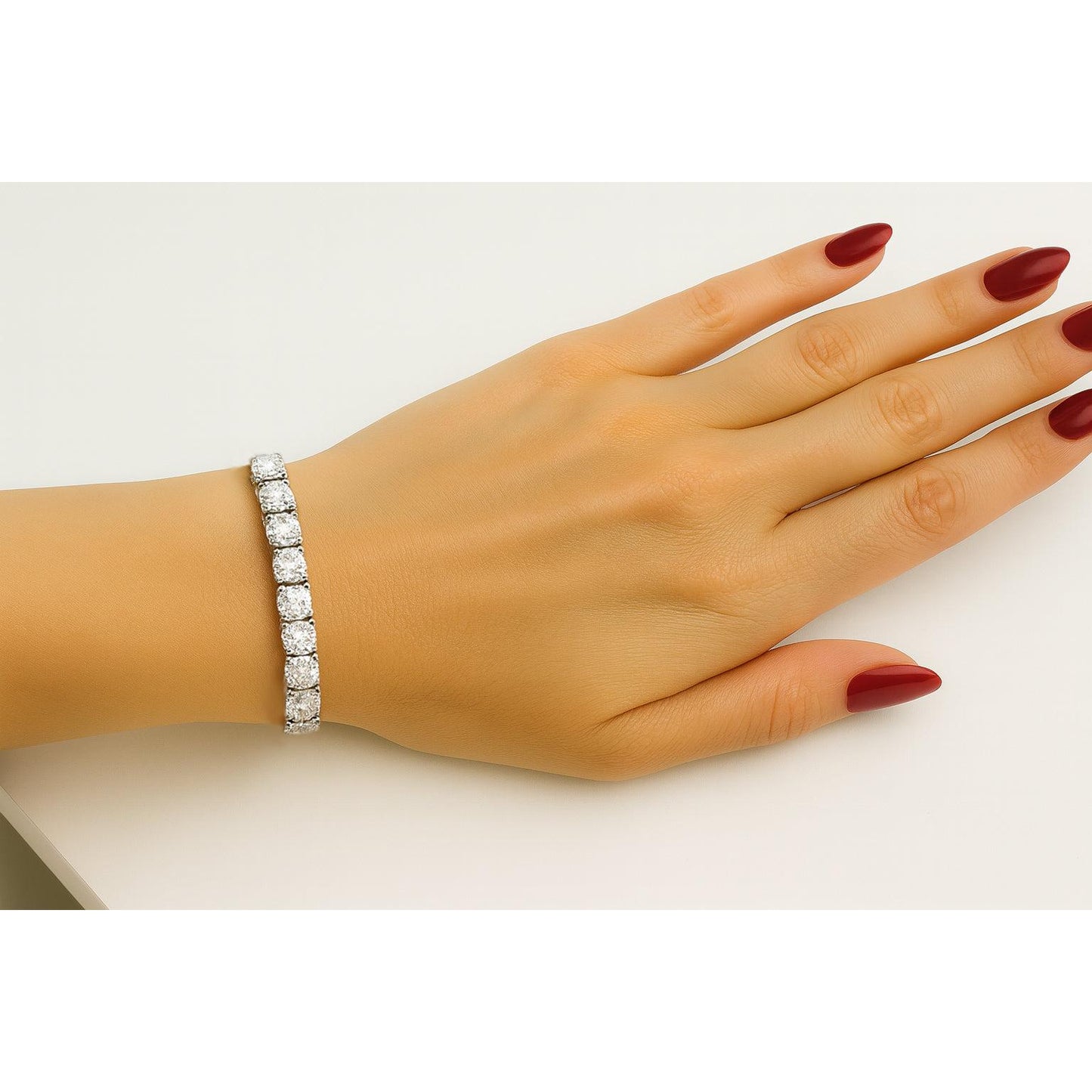 24 Carat Lab Grown Diamonds Tennis Bracelet