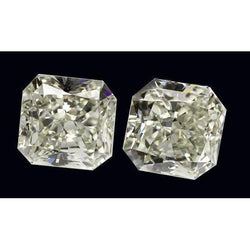 2.50 Carats Loose Radiant Natural Earth Mined Diamonds Pair 1.25 Carat Each