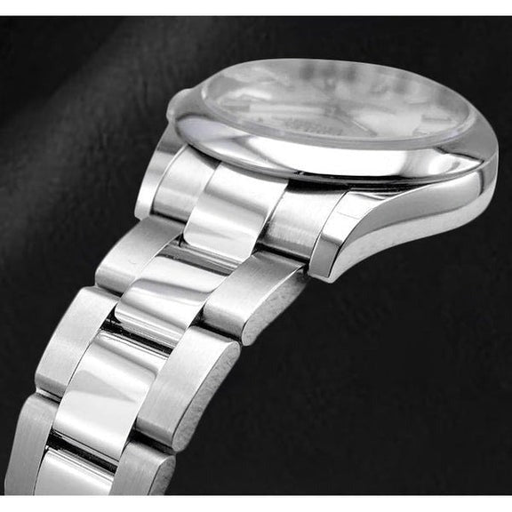 Luminous Dial Stainless Steel Ladies Watch