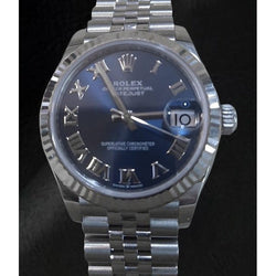 278274 Rolex Date-just 31mm Blue Roman Dial Stainless Steel Watch