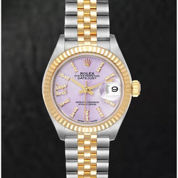 279173 Rolex Beautiful Roman Diamond Dial ladies Watch 18K Yellow Gold