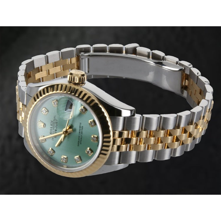 28mm Two Tone Green Dial