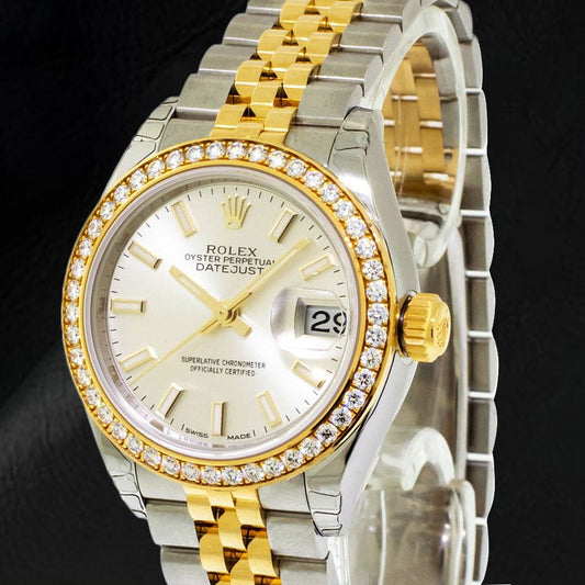 279383 Rolex Lady-Datejust 31mm Yellow Gold & Steel Diamond Ladies Watch