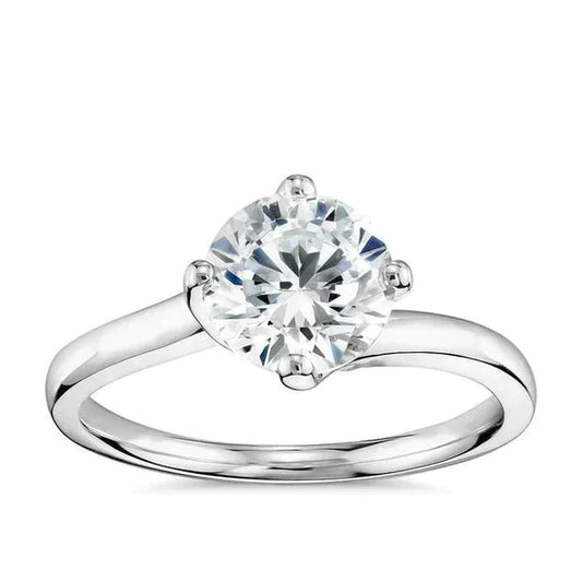 2 Carat 14K Gold Natural Diamond Ring