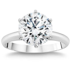 2 Carat 14K Gold Round Natural Real Diamond ( Not Lab Grown ) Ring