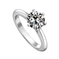 Fine Diamond Single Stone Ring 2 ct G/VS1 – 14K White Gold