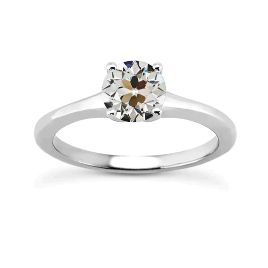 2 Carat Natural Solitaire Womens Ring