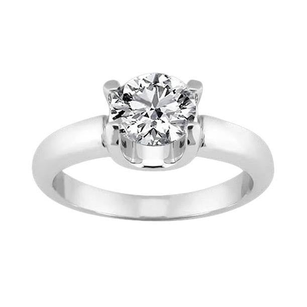 2 Carat Oval Cut Real Diamond Solitaire Engagement Ring - Solitaire Ring-harrychadent.ca