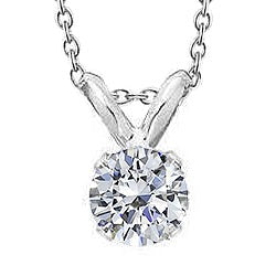 2 Carat Real Diamond Pendant Gift For Her