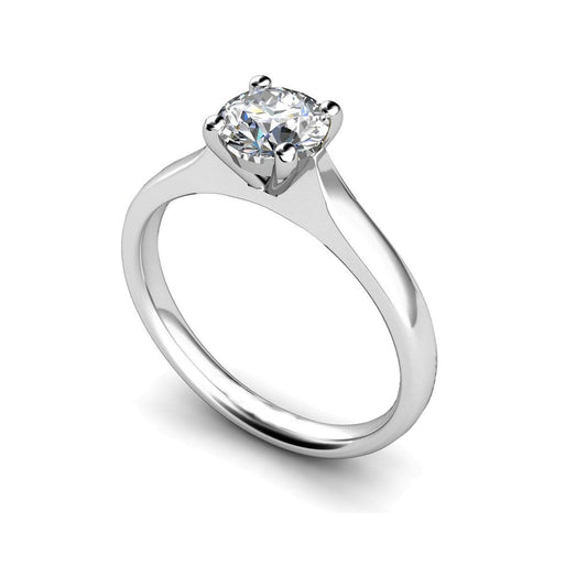 2 Carat Solitaire Natural Diamond Anniversary Ring White Gold 14K