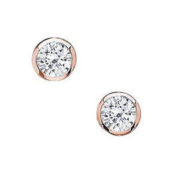 2 Carat Yard Diamonds Earrings Rose Gold Real Diamond By Yards Stud Earring