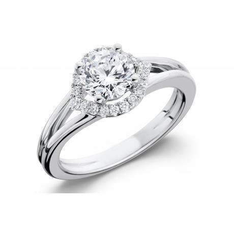 2 Carats Genuine Diamonds Wedding Halo Ring Jewelry