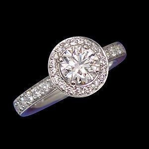 2 Carats Halo Natural Diamonds Royal Engagement Ring White Gold