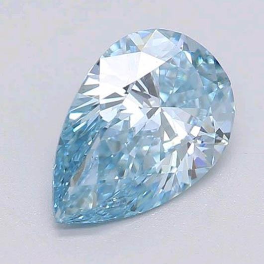Loose Sapphires Natural Gold with Cornflower Blue Sapphire – side view