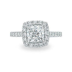 2 Carats Natural Earth Mined Diamonds Engagement Ring White Gold 14K