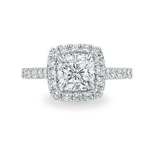 2 Carats Natural Diamonds Engagement Ring White Gold 14K