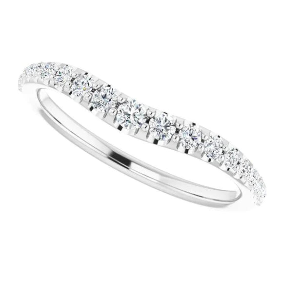 2 Carats Real Diamond Round Engagement White Gold 14K