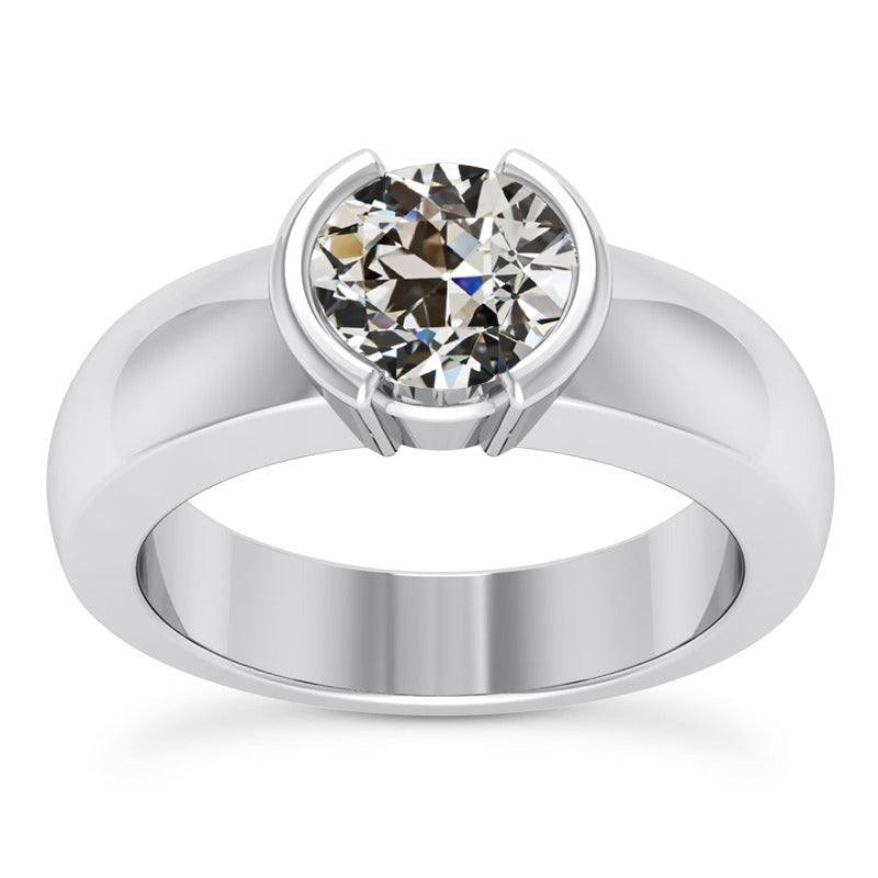 Luxury Fine Diamond Solitaire Ring 2 ct – main view