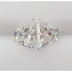 2 Carats Sparkling G VVS1 Trapezoids Cut Loose Natural Earth Mined Diamond ( Not Lab Grown ) Pair