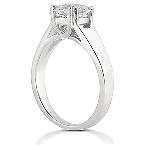 2 Ct. E Vvs1 Genuine Diamond Ring Solitaire Princess Cut Gold