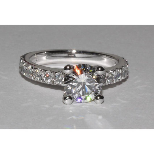 2 Ct. Gorgeous Sparkling Genuine Diamond Ring With Accents Jewelry New