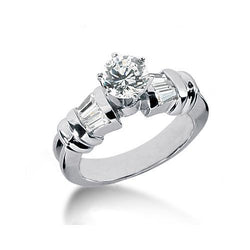 2 Ct. Real Diamond Engagement Anniversary Ring White Gold 14K