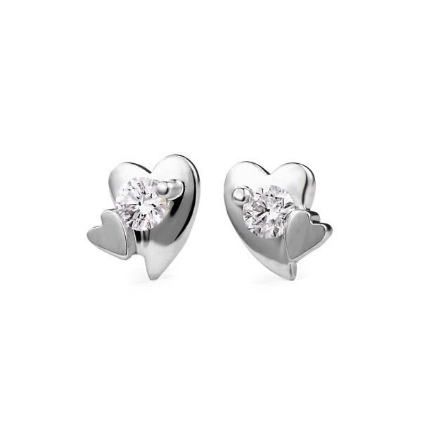 2 Ct Sparkling Round Cut Real Diamonds Women Studs Earring