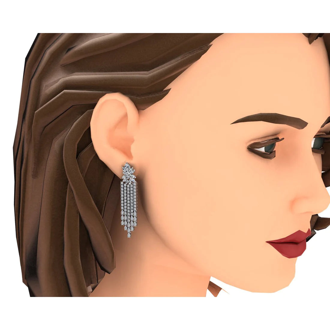  Chandelier Earrings Real Diamonds