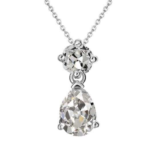 Sophisticated Brilliant Diamond Pendant 4 ct – main view