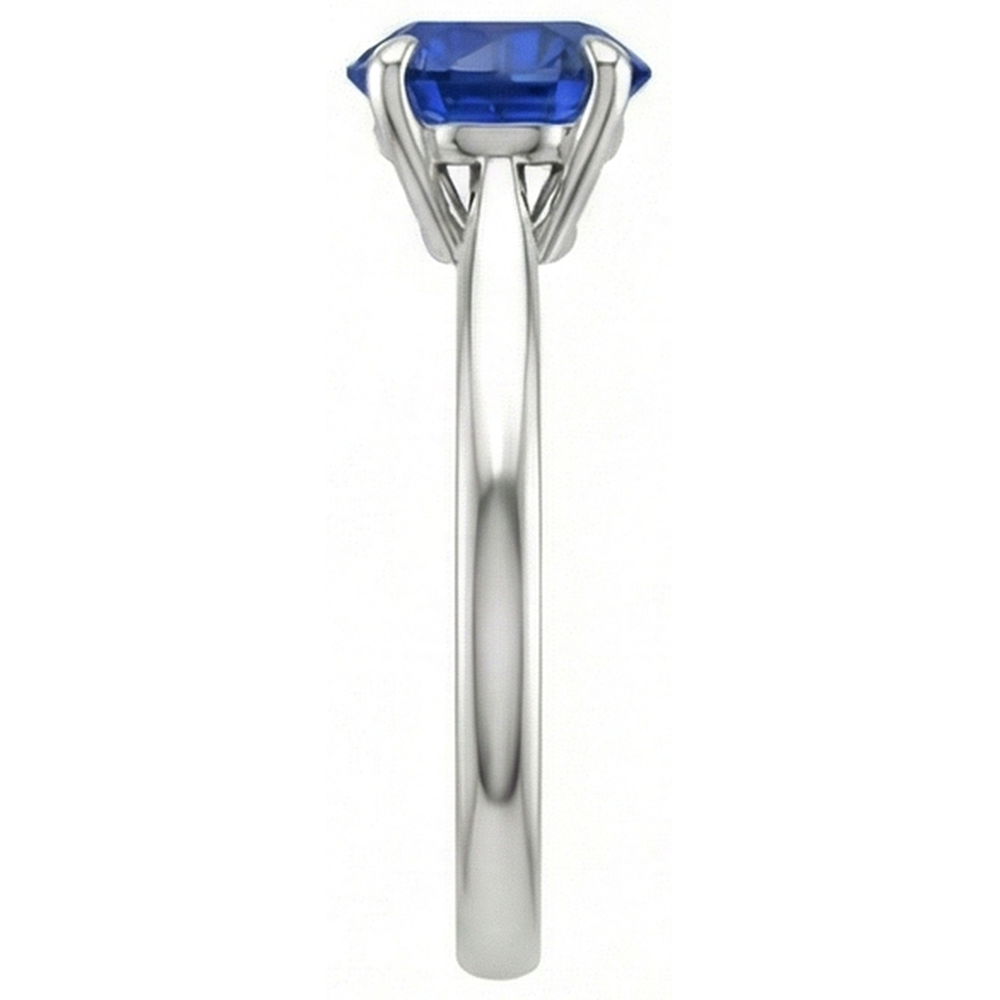 2ct Genuine Solitaire Sapphire Ring For Sale