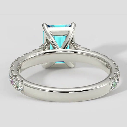 2ct Emerald-Cut Paraiba Ring