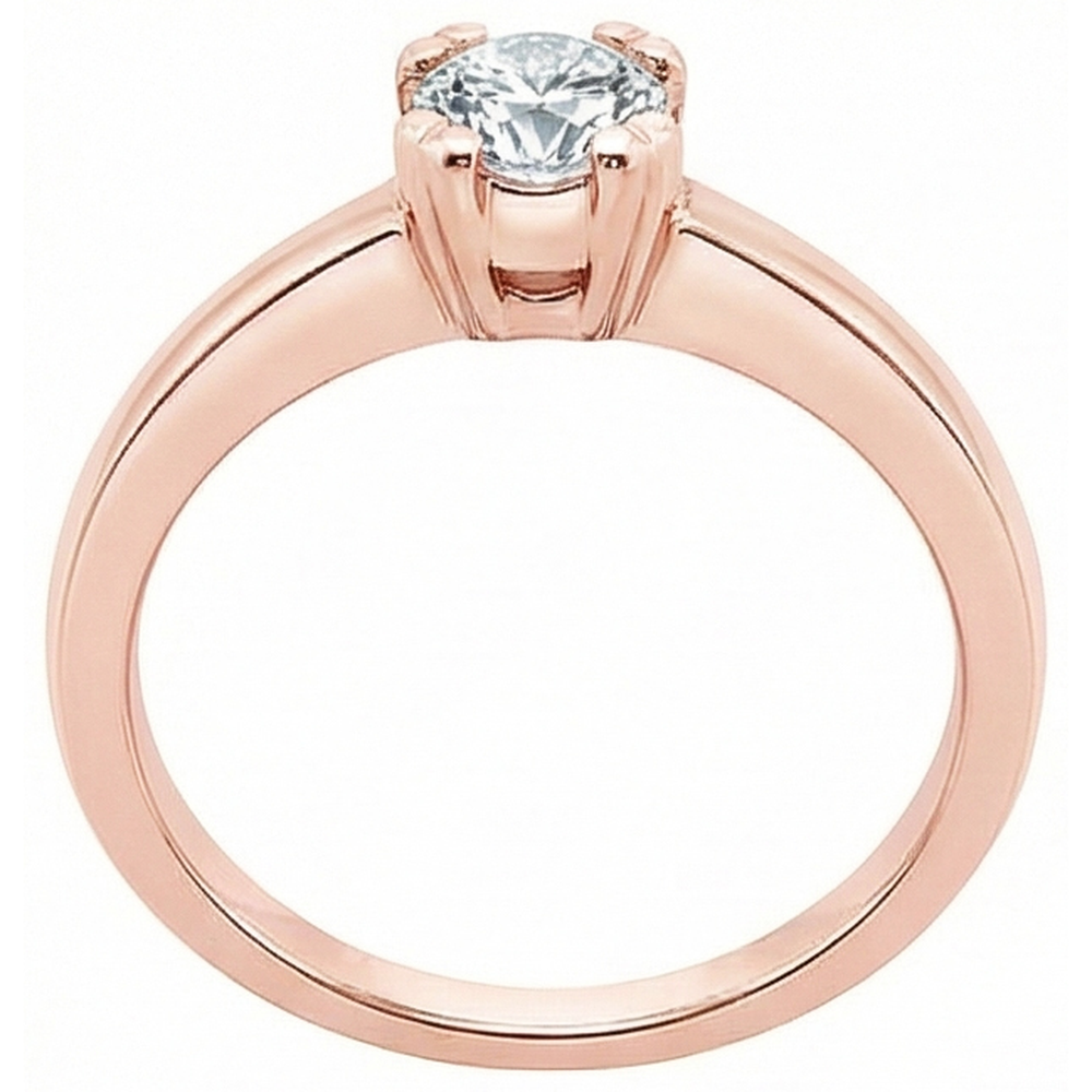3.01 Ct. Round Real Natural Earth Mined Diamond ( Not Lab Grown ) Solitaire Engagement Ring