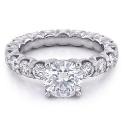 3.30 Carats Sparkling Round Cut Natural Earth Mined Diamond ( Not Lab Grown )s Wedding Ring