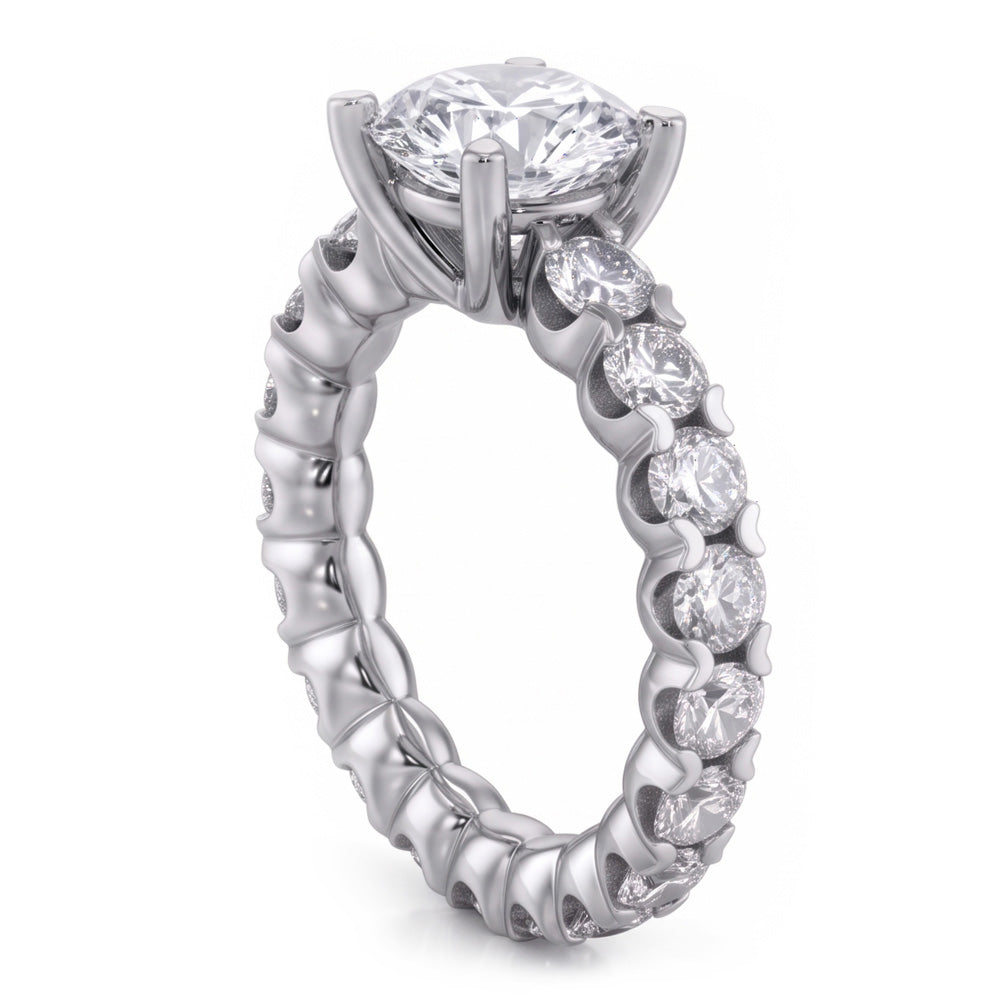 3.30 Carats Sparkling Round Cut Natural Earth Mined Diamond ( Not Lab Grown )s Wedding Ring
