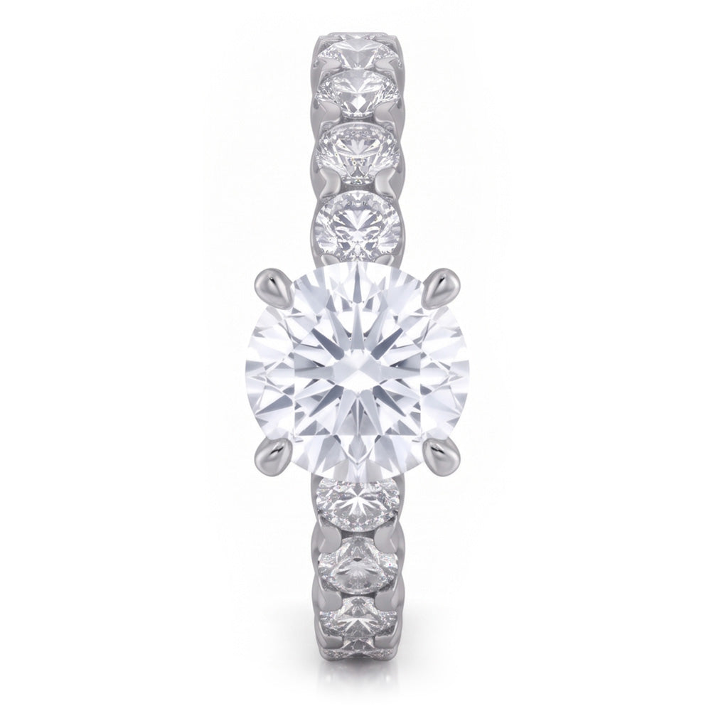 3.30 Carats Sparkling Round Cut Natural Earth Mined Diamond ( Not Lab Grown )s Wedding Ring