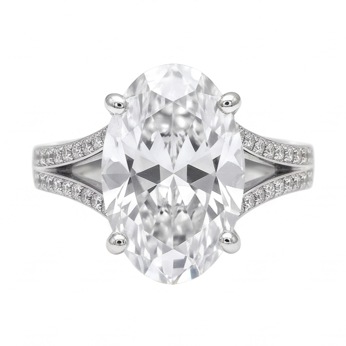 3.40 Carats Sparkling Real Natural Earth Mined Diamond ( Not Lab Grown ) s Anniversary Ring 14K White Gold