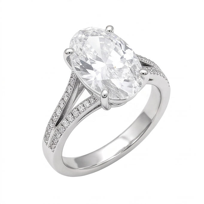 3.40 Carats Sparkling Real Natural Earth Mined Diamond ( Not Lab Grown ) s Anniversary Ring 14K White Gold